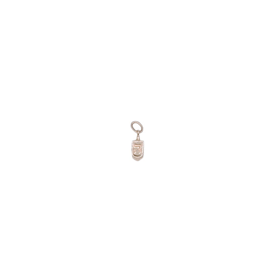 14kt Gold Mini Dreidel Pendant