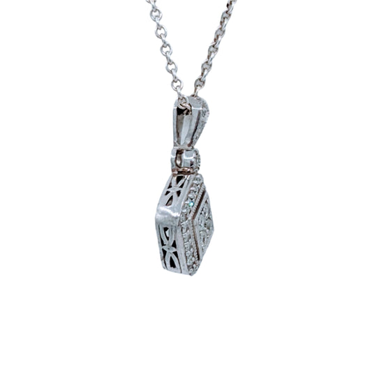 Tiffany Silver Diamond Pendant