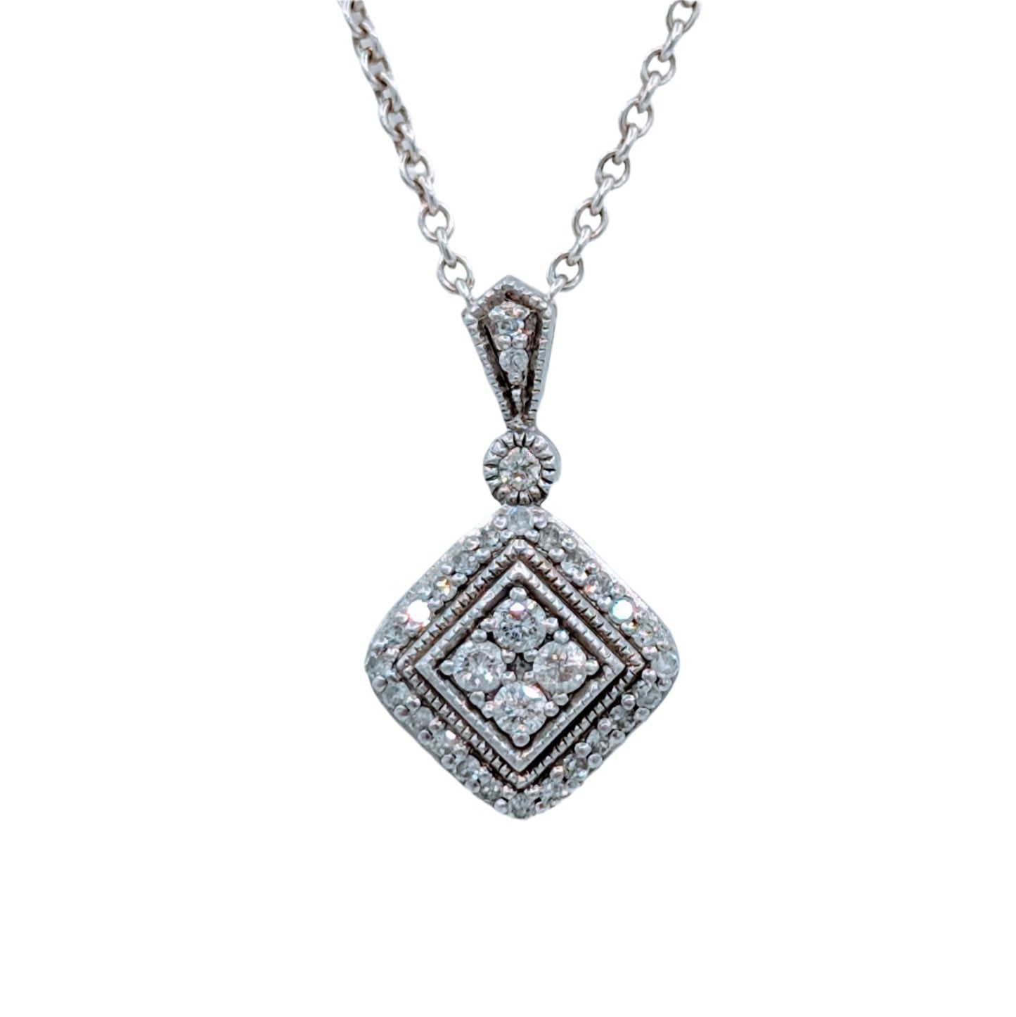 Tiffany Silver Diamond Pendant