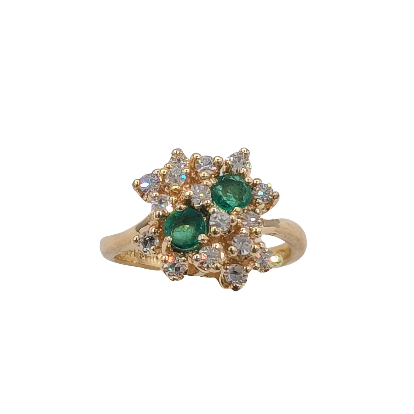 Diamond & Emerald Ring