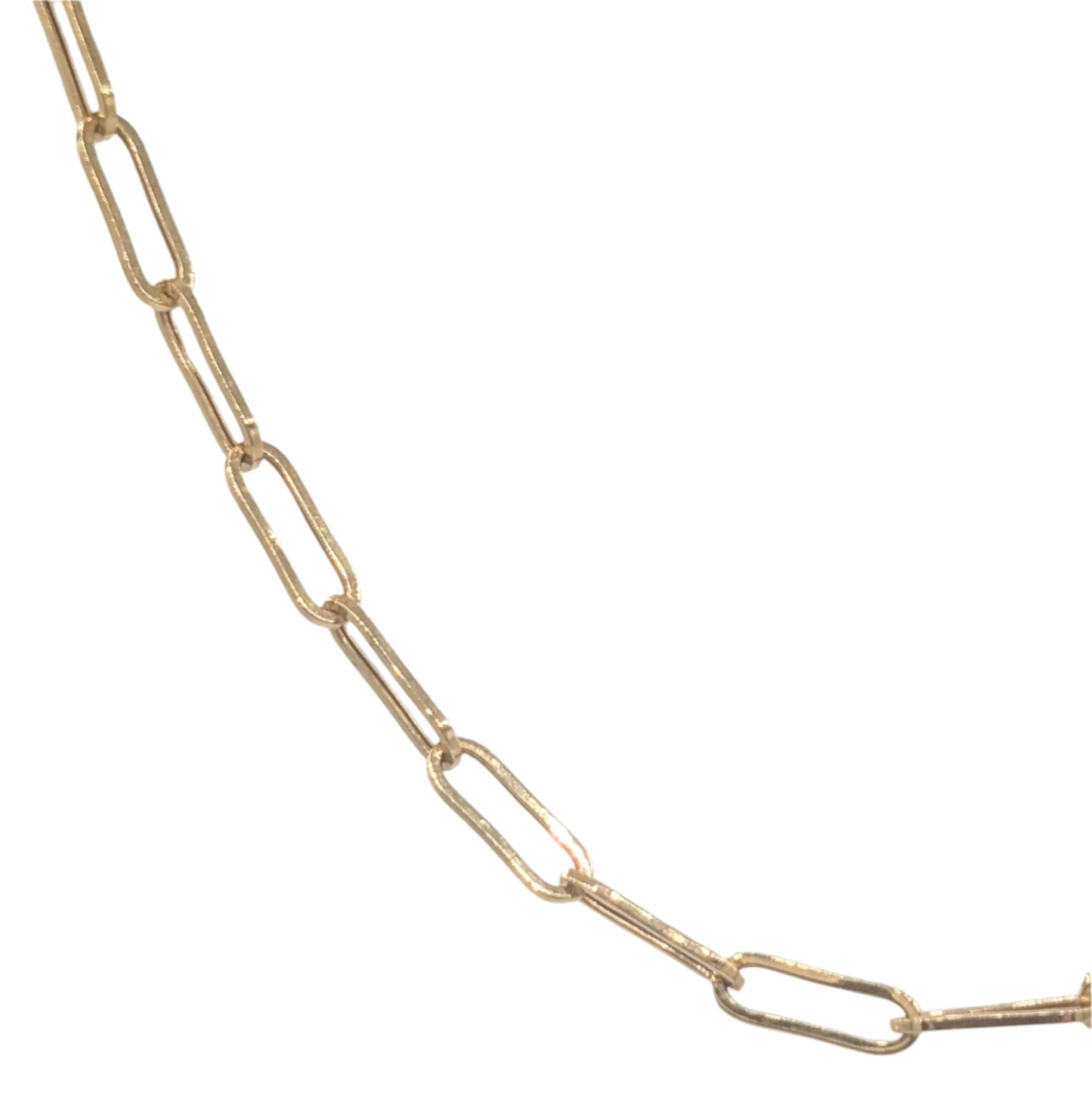 10kt Gold Paperclip Chain