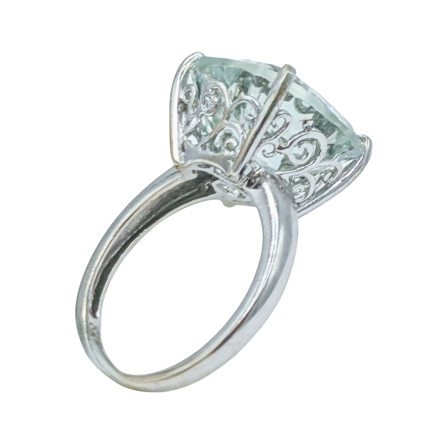 Prasiolite Cocktail Ring