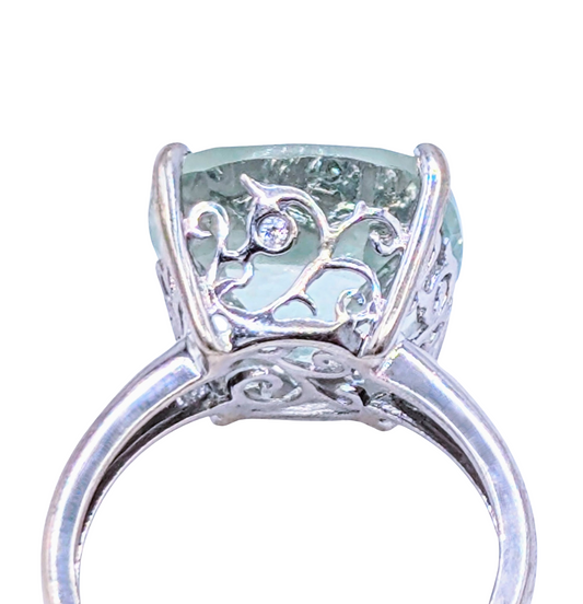 Prasiolite Cocktail Ring