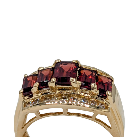 Garnet Cocktail Ring