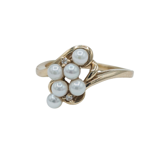 Pearl & Diamond Ring