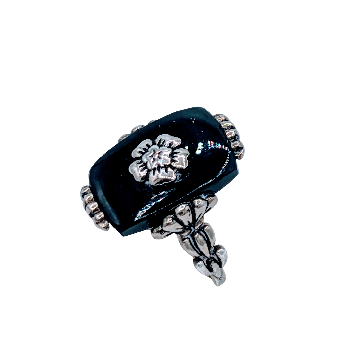 Sterling Silver & Onyx Ring