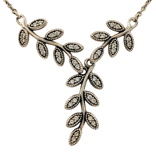 Sparkling Leaves Necklace