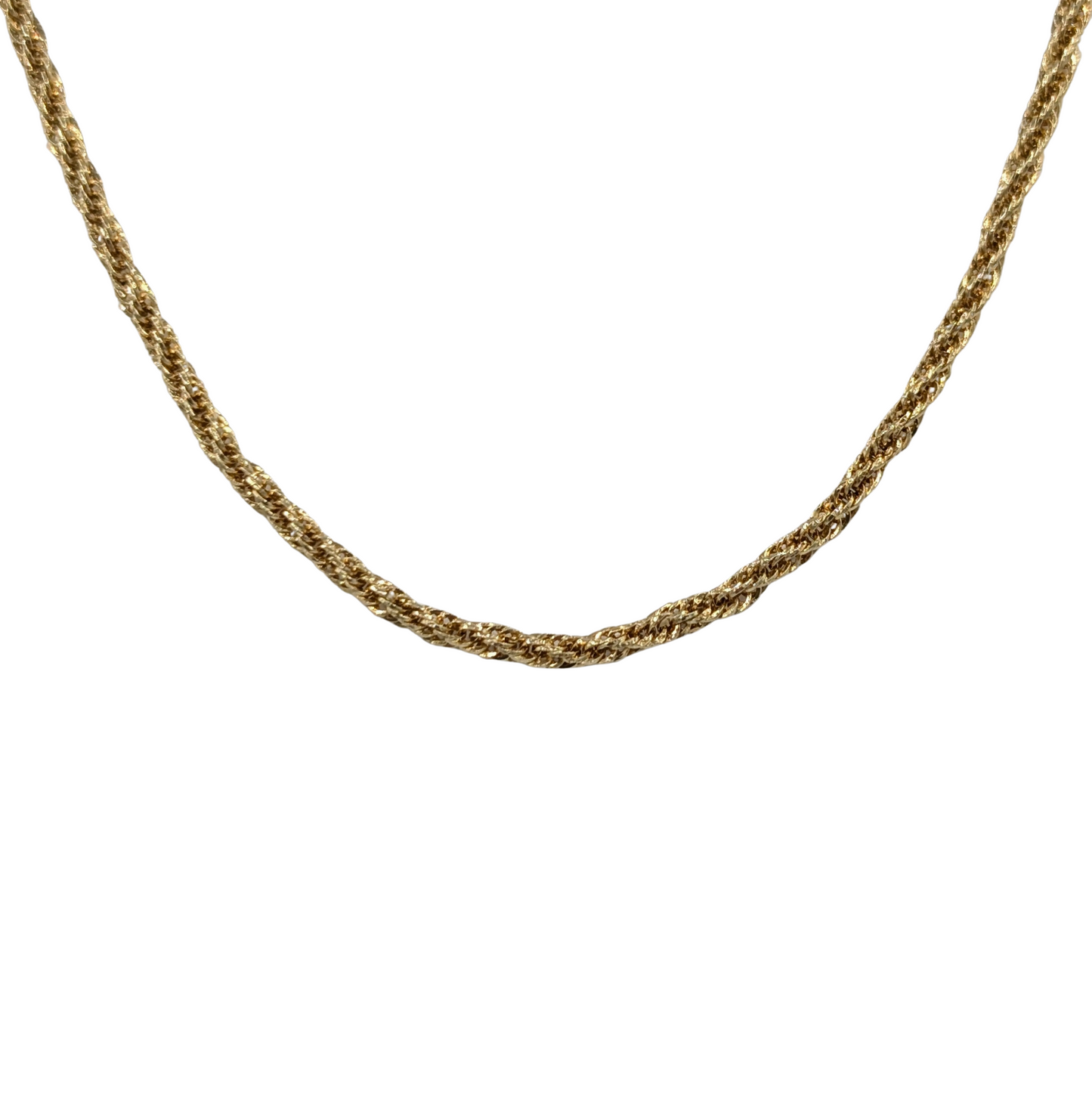 14kt Gold Ball Rope Chain