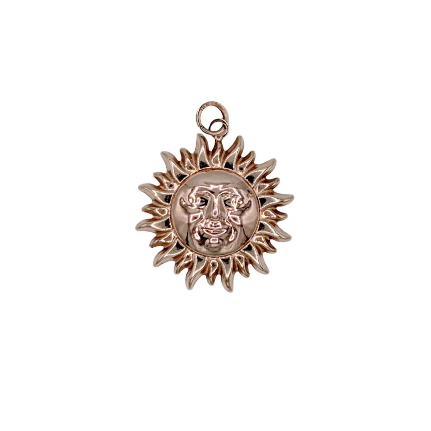 Solid Gold Sol Astrology Pendant